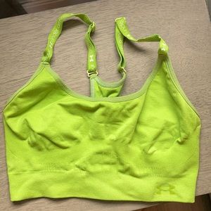 Under Armour green sports bra size M